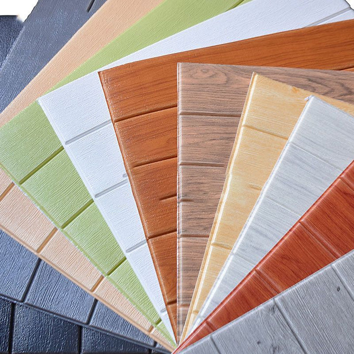 Lisslune | Polygon Peel and Stick Back Wall Tile PVC Wood Peel and Stick Tile