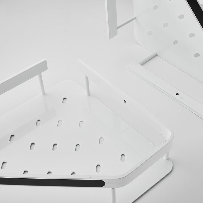 Lisslune | Matt white 3-piece modern bathroom accessory set, bathroom shelf