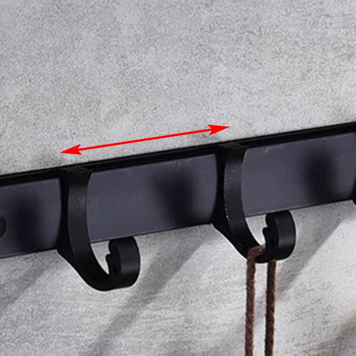 Skorter | Modern 5/6-piece bathroom accessory set with bathroom shelf/robe hooks/towel bar