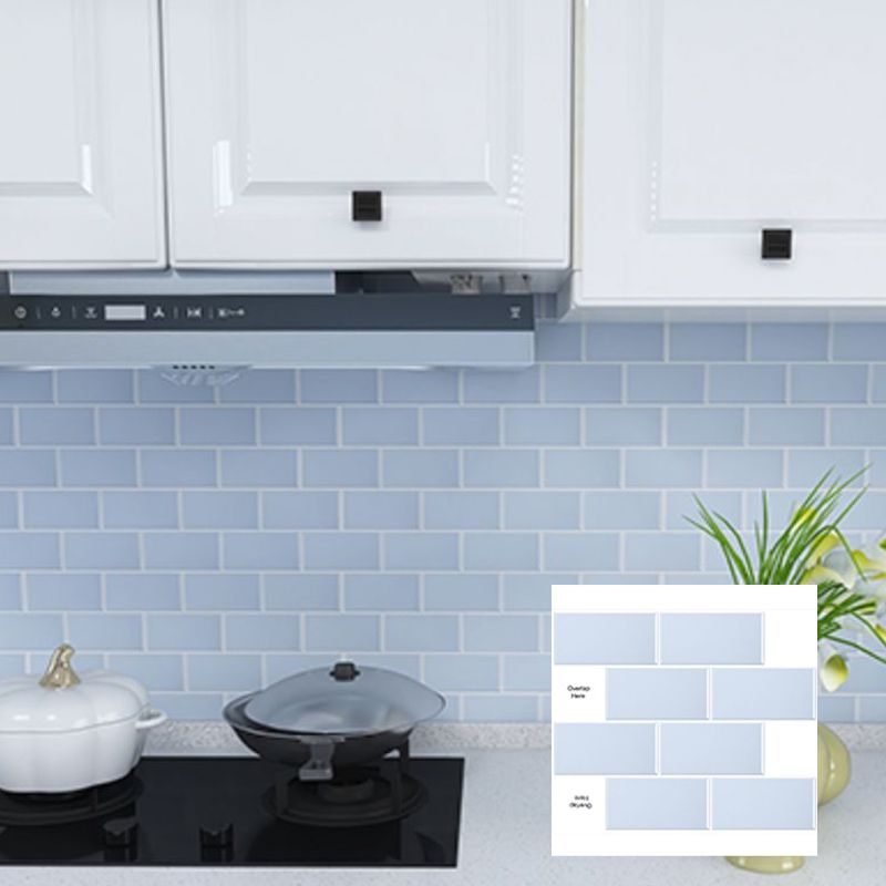 Lisslune | Peel & Stick Subway Tiles Plastic Stain Resistant Peel & Stick Subway Tiles 5-Pack