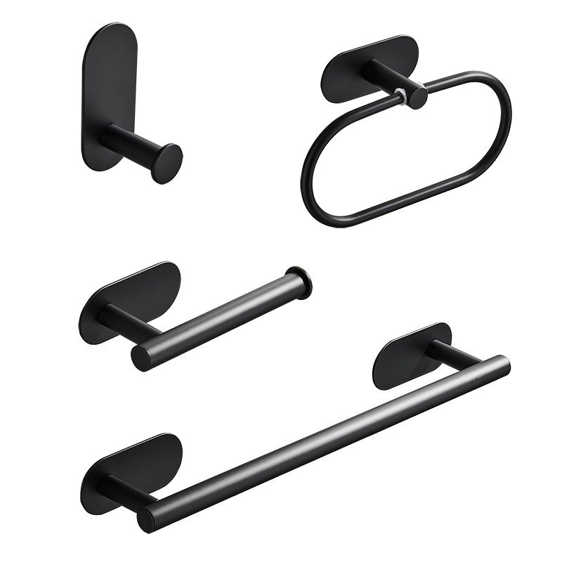 Lisslune | 4-piece traditional bathroom hardware set with towel ring/paper holder & bath towel hook