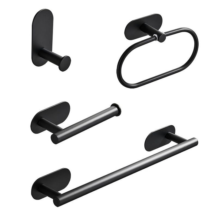 Lisslune | 4-piece traditional bathroom hardware set with towel ring/paper holder & bath towel hook
