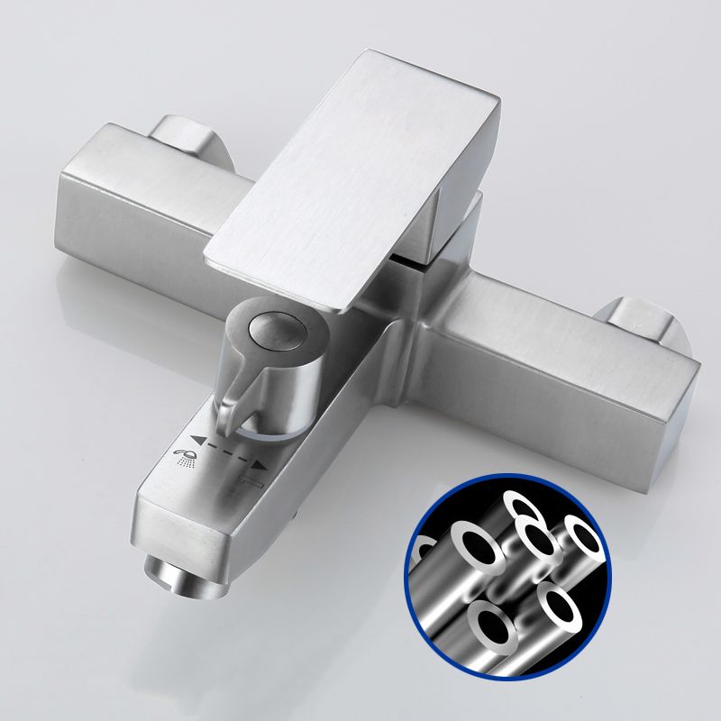 Lisslune | Modern Bathtub Faucet Mounting Kit 304 Stainless Steel Wall Mount Bathroom Faucet