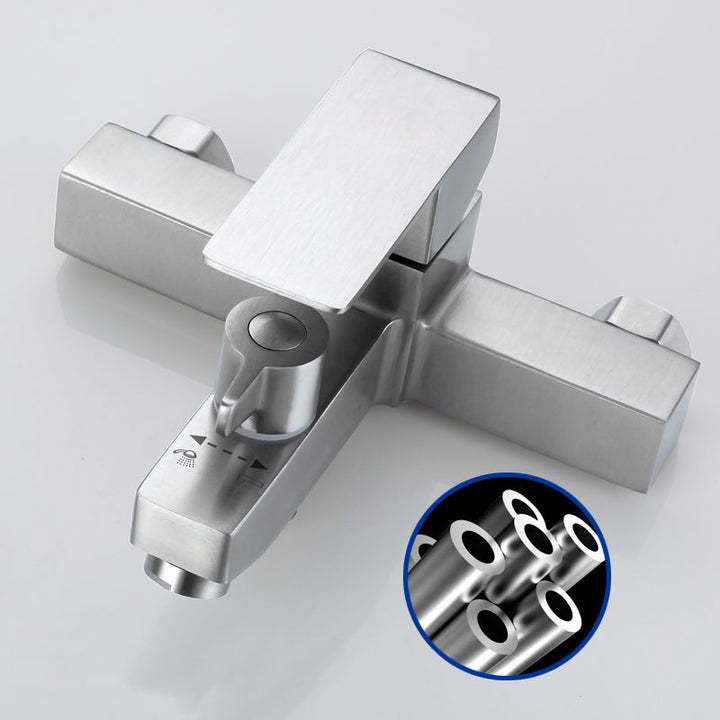 Lisslune | Modern Bathtub Faucet Mounting Kit 304 Stainless Steel Wall Mount Bathroom Faucet