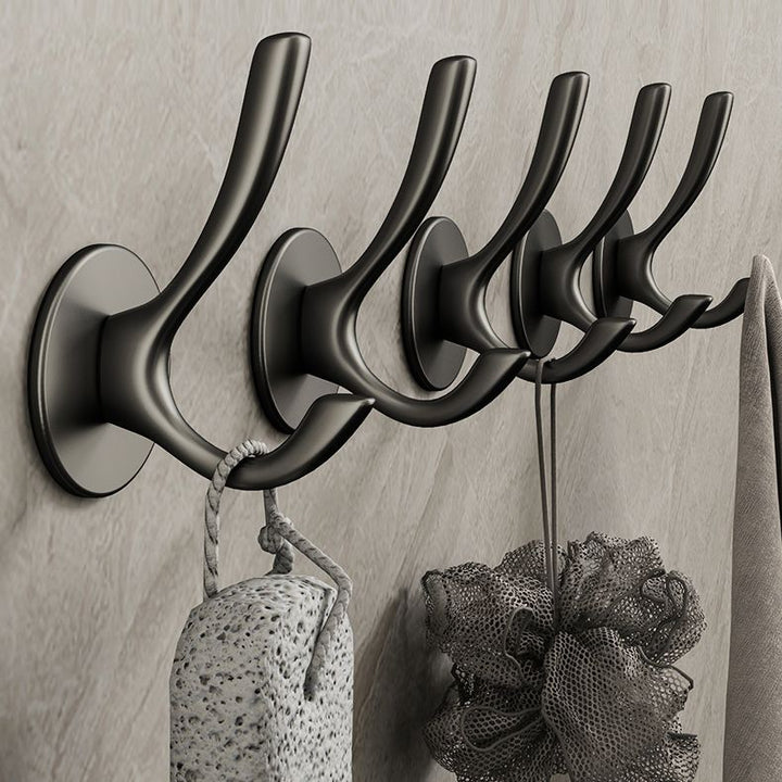 Lisslune | 10-piece Bathroom Accessory Set Modern Matt Gray Bathrobe Hooks