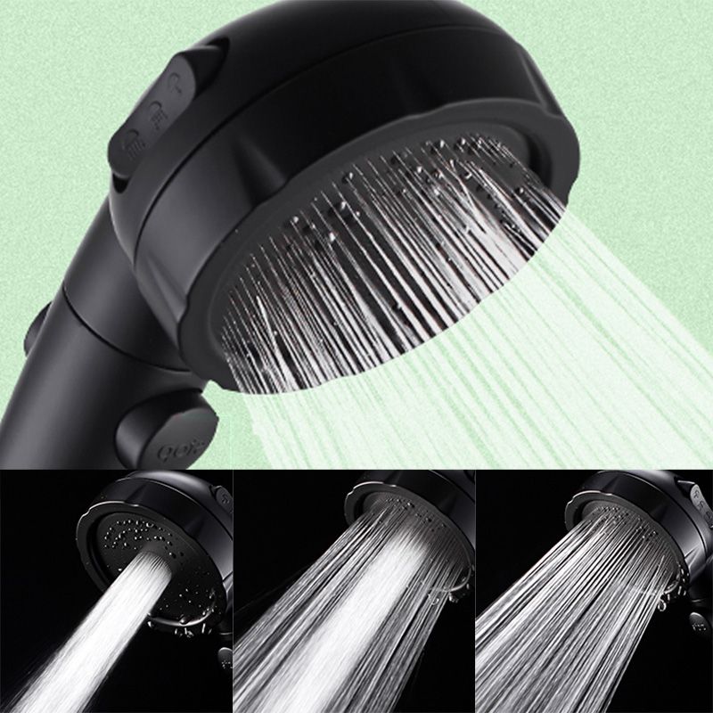 Lisslune | Contemporary Showerhead Round Handheld Showerhead Combination in Black