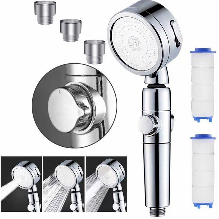 Lisslune | Modern Handheld Supercharged Showerhead Round 3 Setting Spray Head