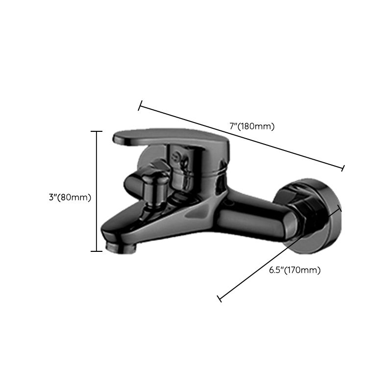 Lisslune | Contemporary Bath Filler Trim Wall Mounted Fixed Bath Fitting