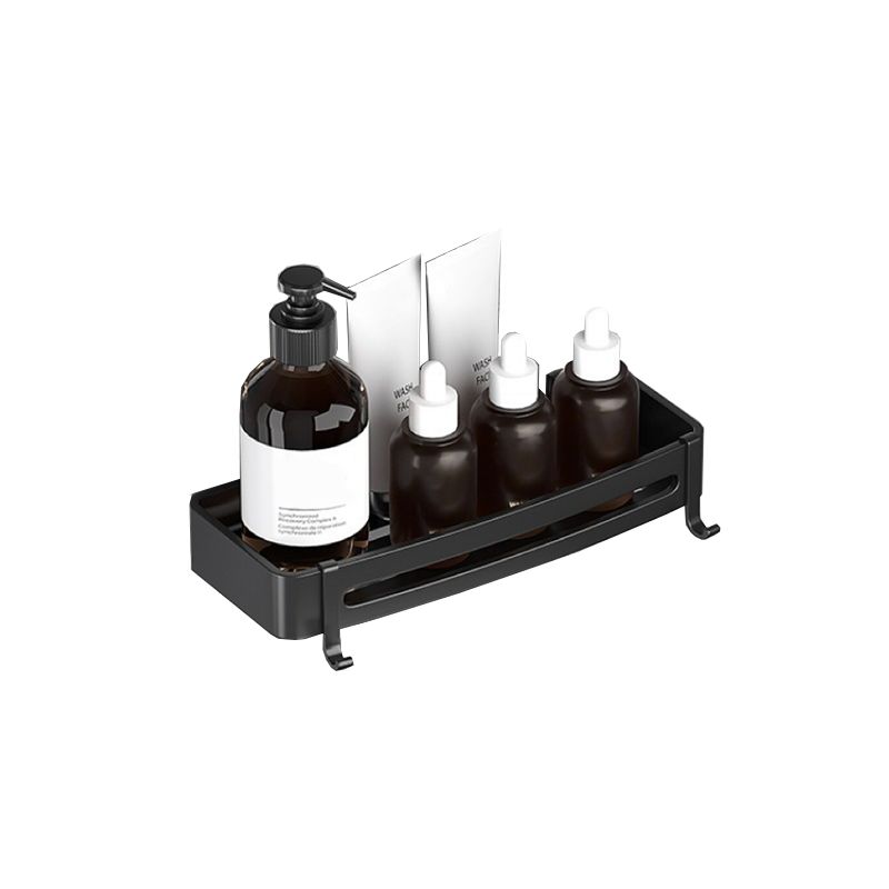 Lisslune | Modern Bathroom Hardware Set Bathroom Shelf Silver/Black Bathroom Accessories Set