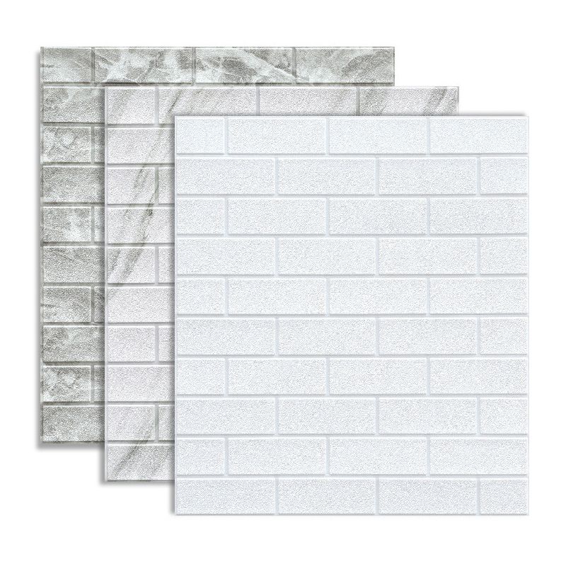 Lisslune | Industrial Wall Panel, 3D Brick Bathroom Wall Panels Set of 2