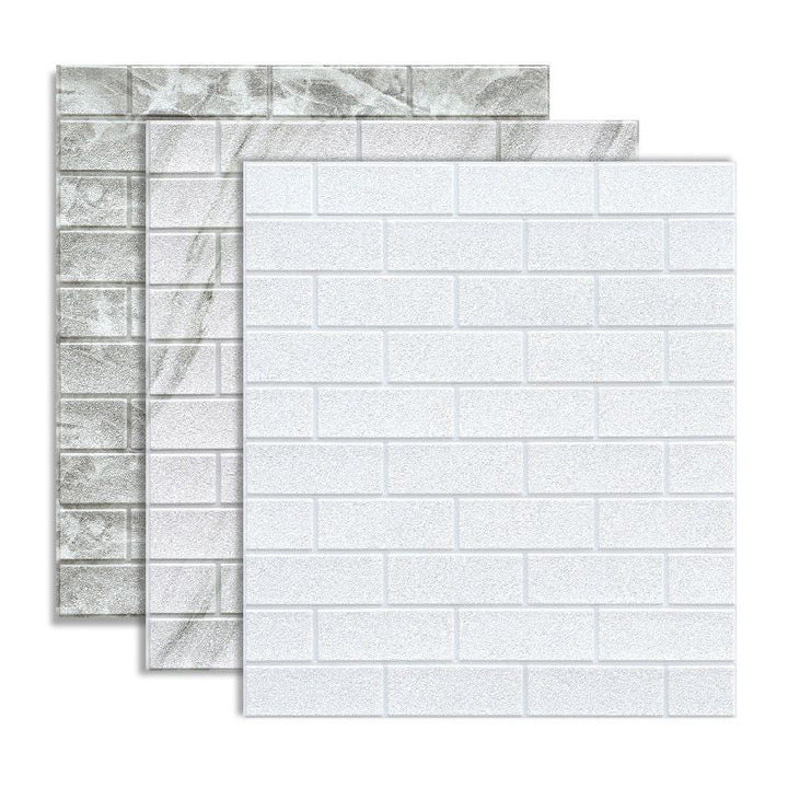Lisslune | Industrial Wall Panel, 3D Brick Bathroom Wall Panels Set of 2