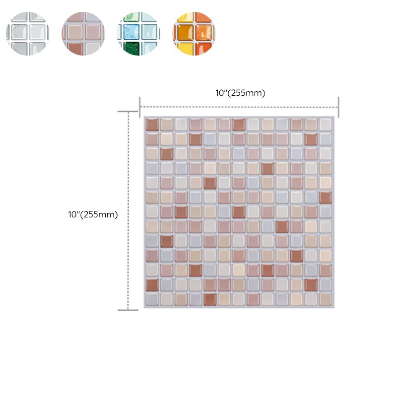 Lisslune | Peel and Stick PVC Tile Kitchen Waterproof Mosaic Backsplash Wall Tile