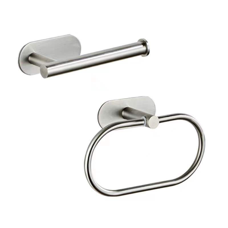 Lisslune | Metal Bathroom Set 4-piece Modern Style Bathroom Fixture Set