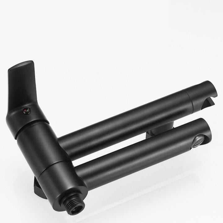 Lisslune | Swivel spout bathtub faucet single lever handle hand shower bathtub filling valve with shower hose