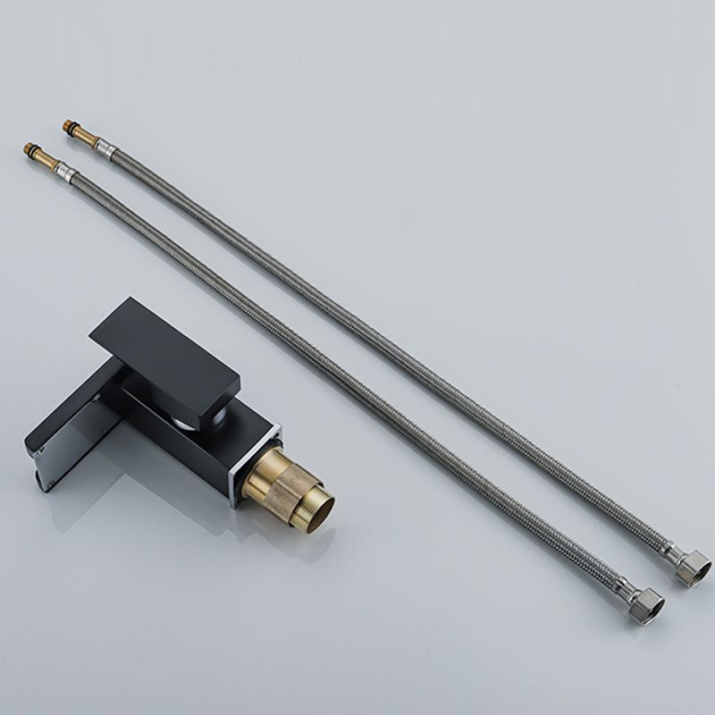 Lisslune | Contemporary Sink Faucet Solid Color Low Arc Bathroom Sink Faucet