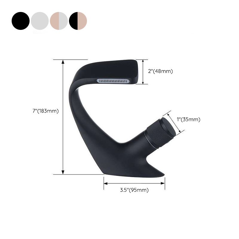 Lisslune | Contemporary Container Copper Brass Knob Handle Low Arch Container Faucet
