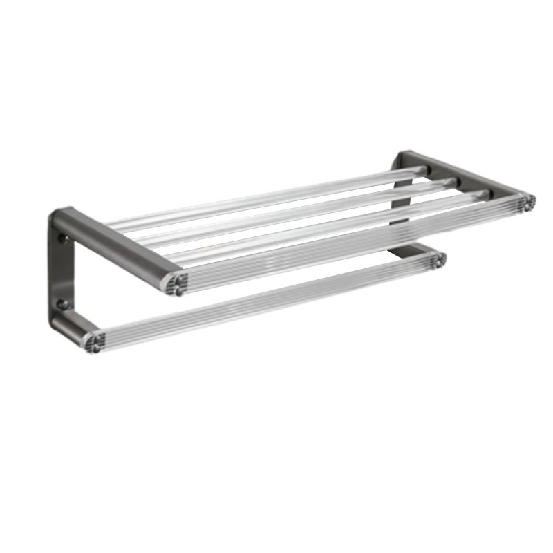 Lisslune | Modern Bathroom Set Gray Towel Rack Bathroom Shelf Bathroom Accessories Set