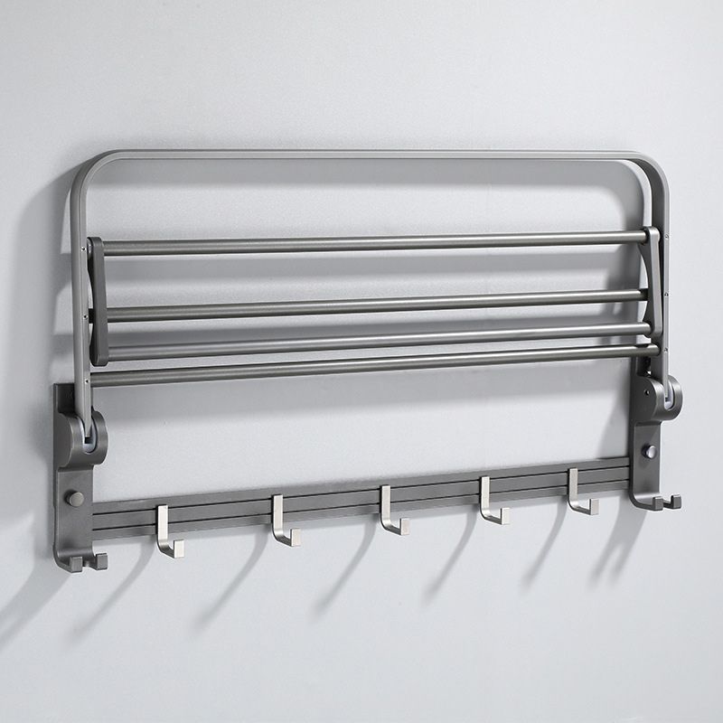 Lisslune | Contemporary Gray Bathroom Hardware Set Bathroom Shelf/Towel Bar Including Bathroom Set