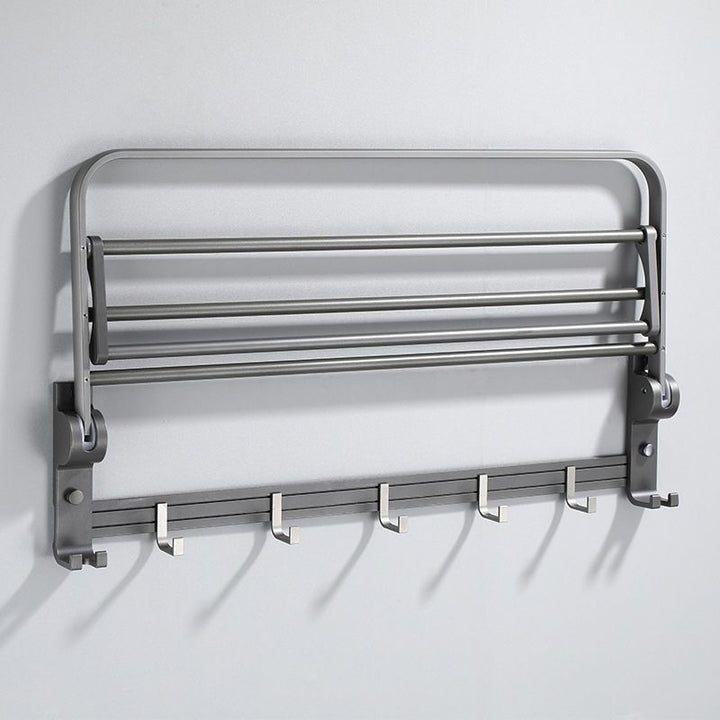 Lisslune | Contemporary Gray Bathroom Hardware Set Bathroom Shelf/Towel Bar Including Bathroom Set