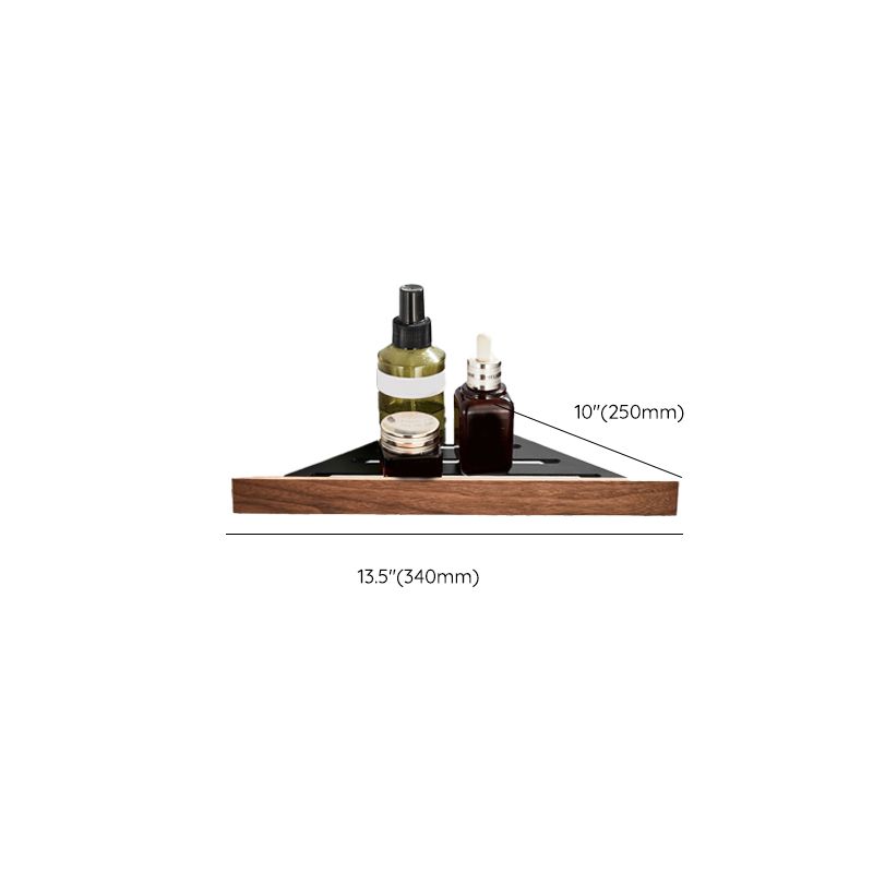 Lisslune | Wood and Aluminum Bath Accessory Set Black Bathroom Accessory Kit