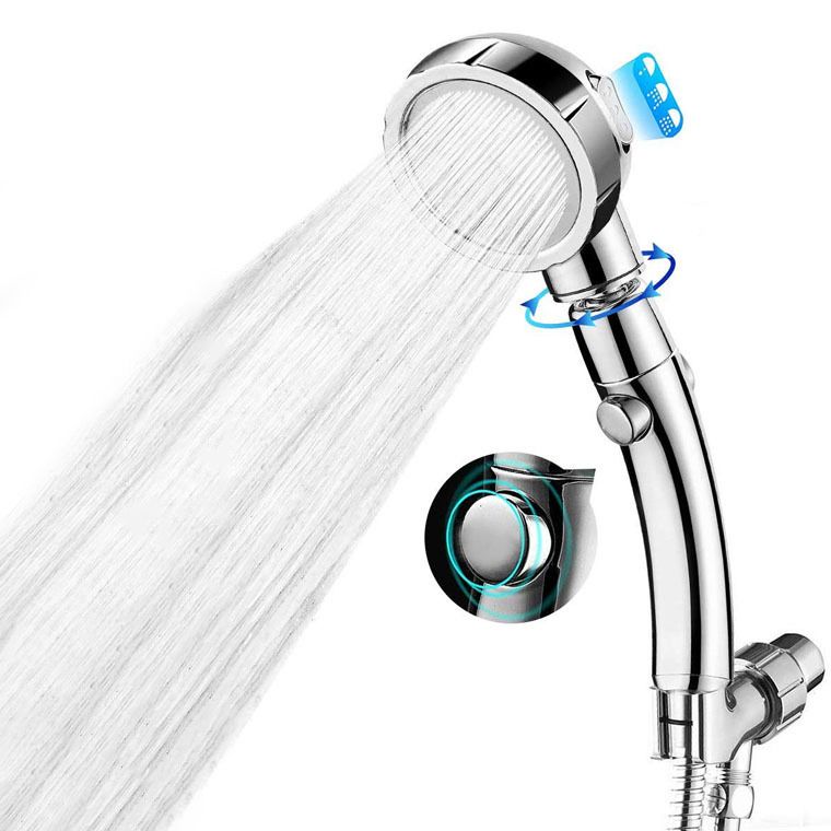 Lisslune | Contemporary Hand Shower Head Silver 3 Spray Pattern Wall Mount Shower Head
