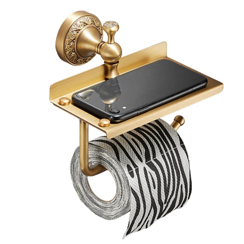 Lisslune | Modern Bathroom Accessory Set Paper Holder Bathroom Shelf Gold Bathroom Fittings Set