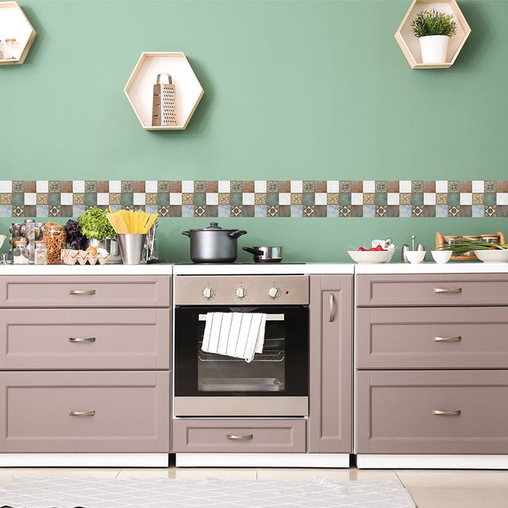 Lisslune | Modern backsplash tile Smooth Self-adhesive wall tile for the bathroom