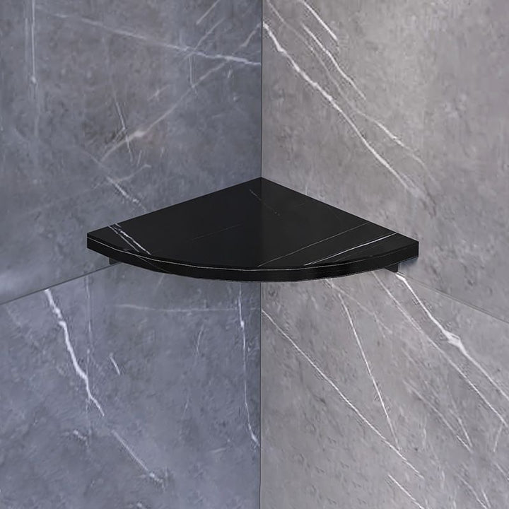 Lisslune | 3-piece modern bathroom accessory set marble and metal bathroom shelf