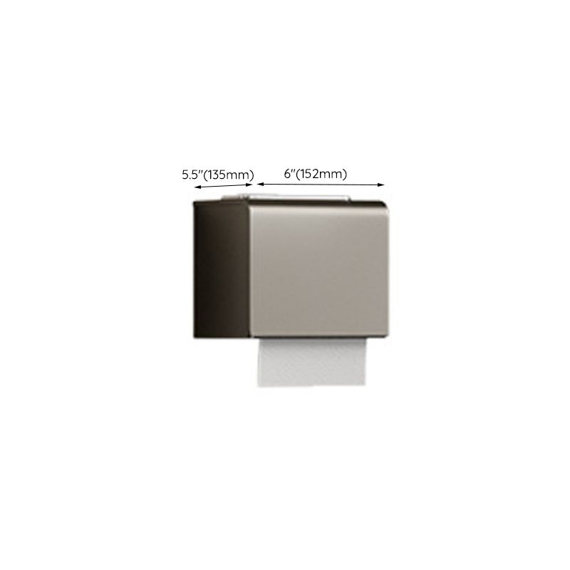 Lisslune | Modern Bathroom Accessories Set in Gray with Bathroom Shelf/Towel Holder/Bathrobe Hook & Paper Holder