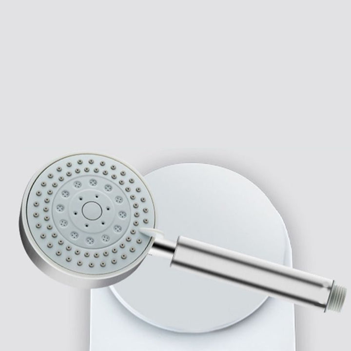 Lisslune | Stainless Steel Round Hand Shower Adjustable Spray Pattern Shower Head