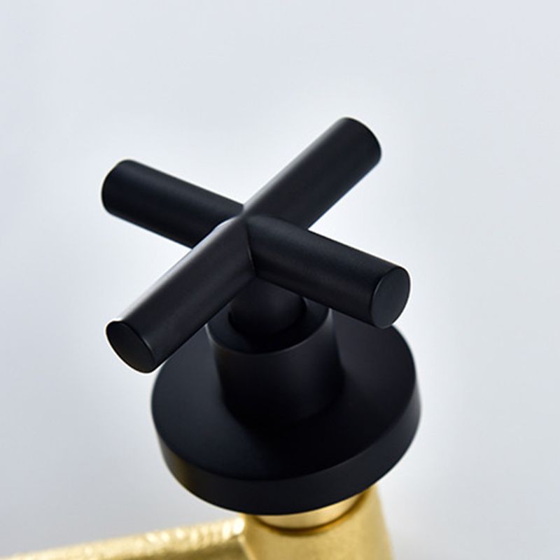 Lisslune | 3 holes faucet 2 cross handle wall-mounted faucet for the bathroom