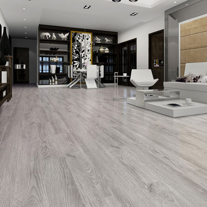 Lisslune | Rectangle PVC Flooring Smooth Peel and Stick Wood Look Vinyl Floor