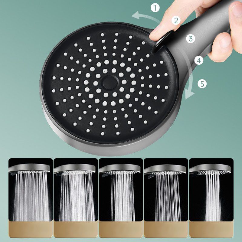 Lisslune | Plastic Hand Shower Round Handheld Showerhead with Self-Cleaning
