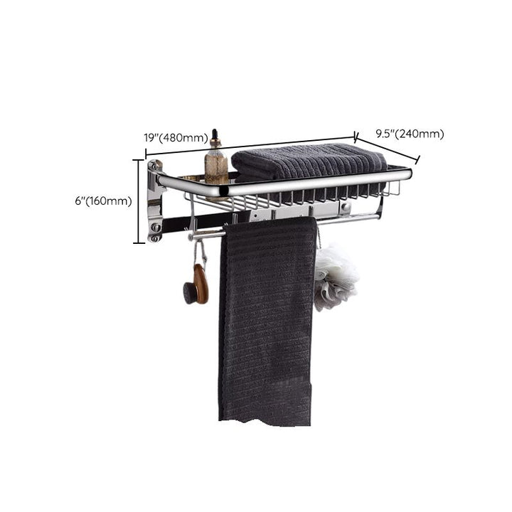 Lisslune | Modern Stainless Steel Bathroom Set Paper Holder Bathroom Shelf Bathroom Accessories