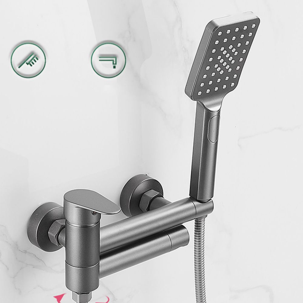 Lisslune | Wall-mounted metal bathtub faucet low arch single lever bathtub faucet trim