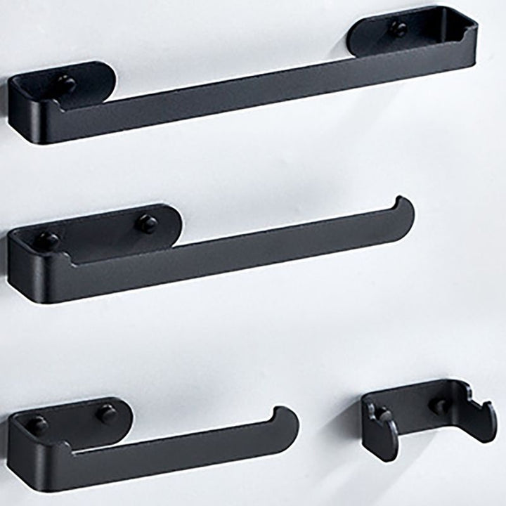 Lisslune | Aluminum Alloy Bathroom Set 4-piece Modern Style Bathroom Hardware Set