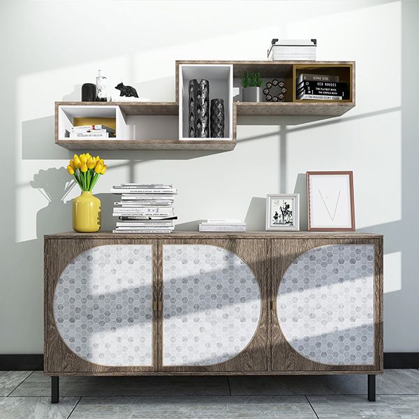 Lisslune | Mosaic tiles for peeling and sticking Modern style wallpaper with square shape