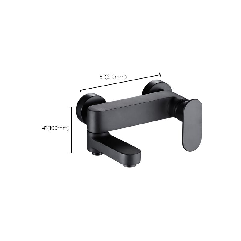 Lisslune | Modern Wall-Mounted Bathtub Faucet Trim Metal Single-Lever Bathtub Faucet Trim
