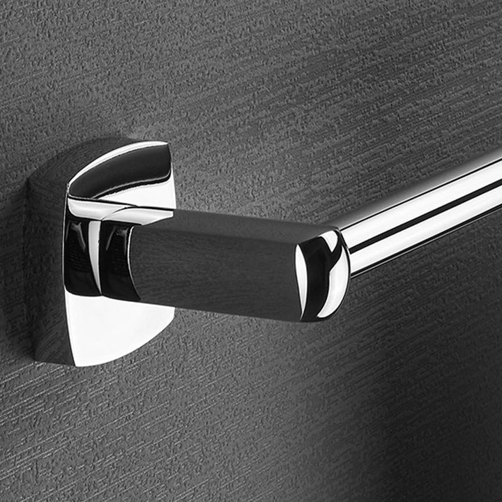 Lisslune | Polished Chrome Modernism Bathroom Accessory Set Bath Shelf / Towel Bar / Bathrobe Hook Included
