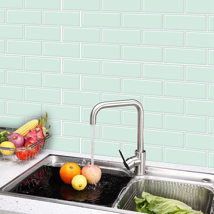 Lisslune | Rectangular Tile - Peel & Stick Easy waterproof plastic peel and stick subway tile for the kitchen