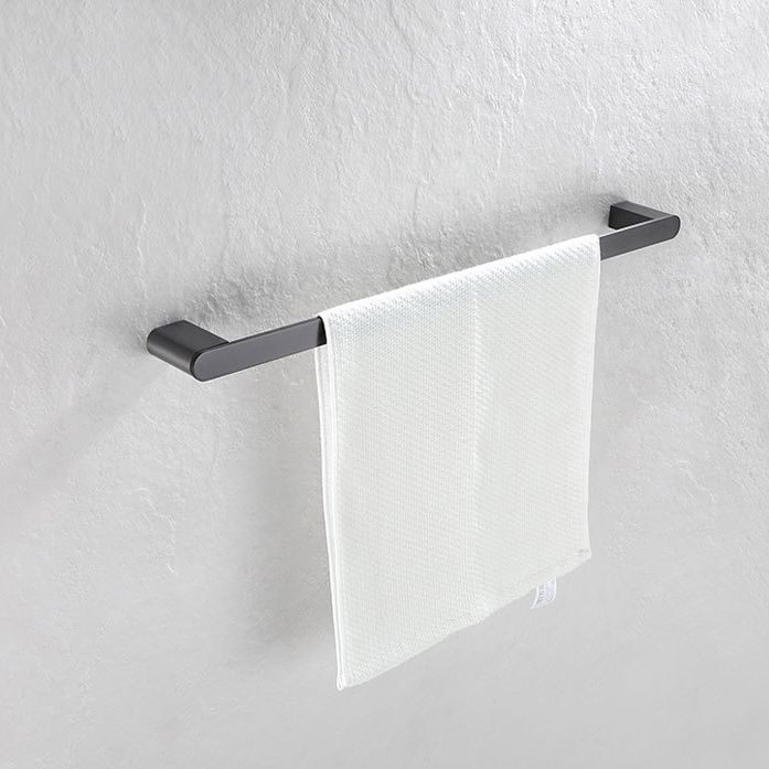 Lisslune | 5-piece modern bathroom accessory set made of stainless steel with towel rail/robe hooks/toilet paper holder