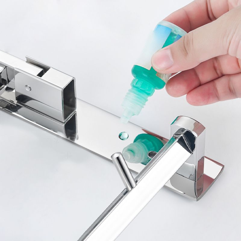 Lisslune | Modern Bathroom Hardware Set Silver Bathroom Accessories Hardware Set