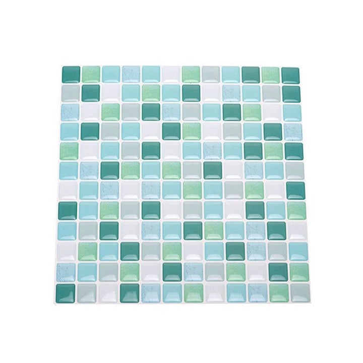 Lisslune | Plastic Peel & Stick Mosaic Tile Waterproof Peel & Stick Mosaic Tile with Square Shape