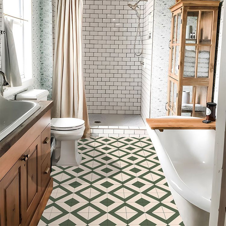 Lisslune | PVC Peel and Stick Wall Tile Square Single Tile Wallpaper with Slip Resistance