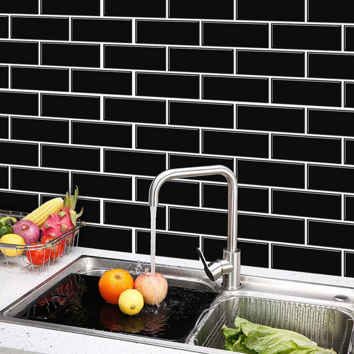 Lisslune | Peel & Stick Subway Tile PVC Stain Resistant Rectangular Peel and Stick Tile for the Kitchen