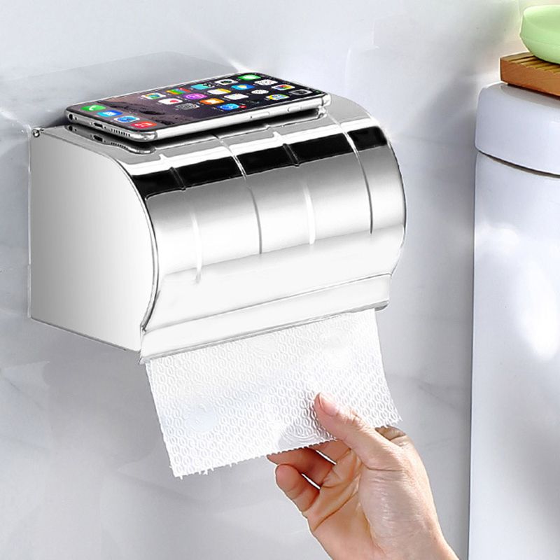 Lisslune | Classic Polished Chrome Bathroom Accessory Set Towel Rail/Paper Holder/Bathrobe Hook Included