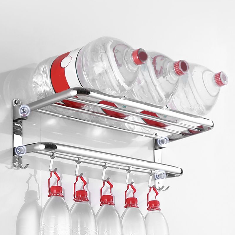 Lisslune | Modern Bathroom Set with Bathroom Shelf/Towel Bar Polished Chrome Bathroom Accessory Set
