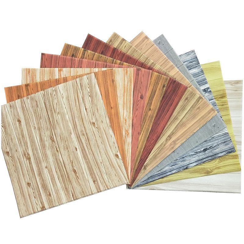 Lisslune | Modern Tin Wall Paneling Smooth Wall Ceiling Wood Plank Set of 6