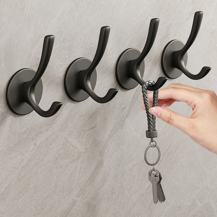 Lisslune | 10-piece Bathroom Accessory Set Modern Matte Grey Bathrobe Hooks