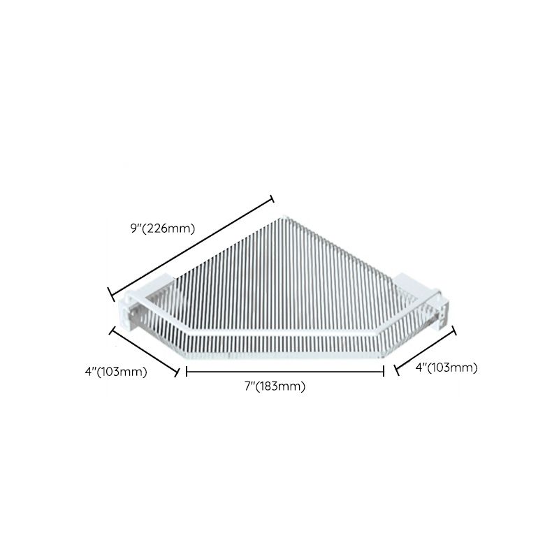 Lisslune | White Metal and Acrylic Bathroom Accessories as a Single Piece or in a Set with Bathroom Shelf